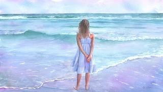 A Dreamy Beach Painting With New Watercolor Brushes!