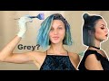 Dyeing my Blue hair Dark Grey