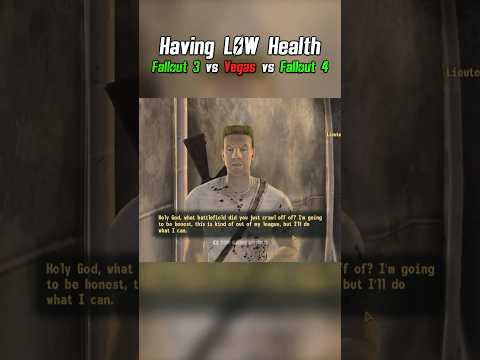 💀Слишком НИЗКОЕ здоровье в Fallout 3 против New Vegas против Fallout 4