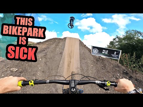 THIS BIKE PARK IS SICK - HUGE JUMPS AND FULL SPEED MTB TRAILS!