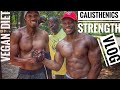 Calisthenics Strength Training | Calisthenics Vlog | Vegan Workout Diet