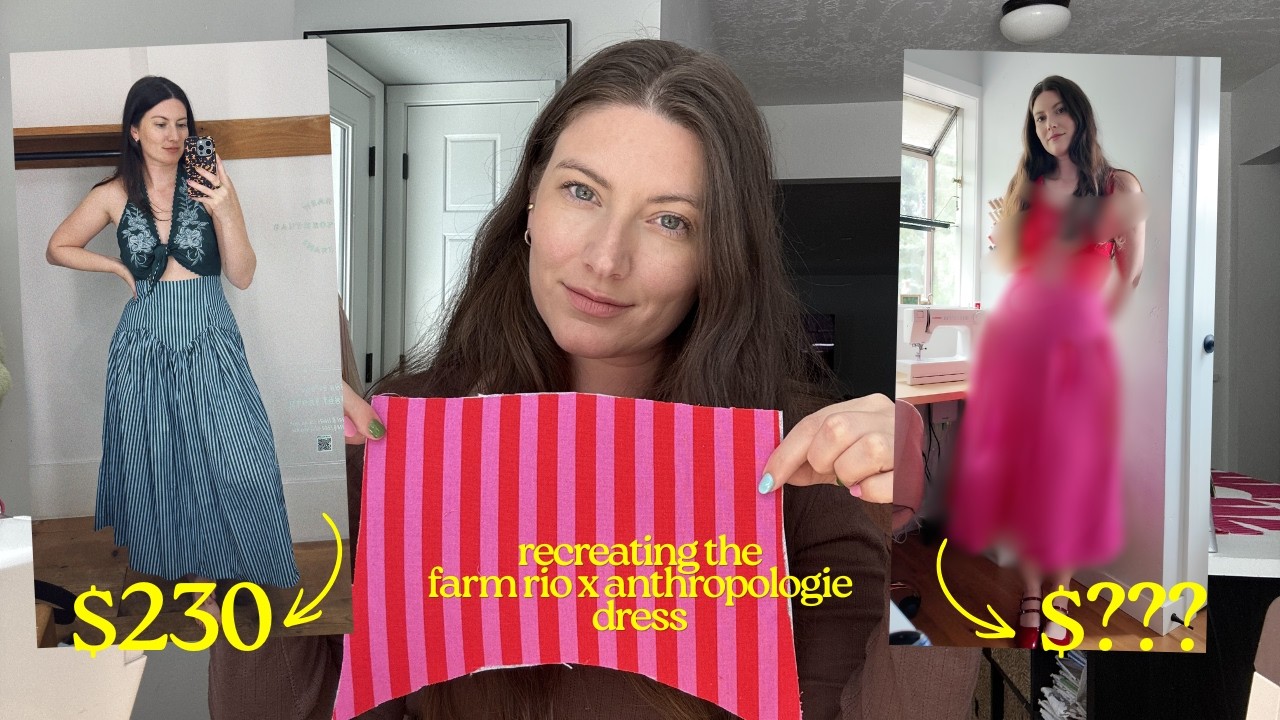 recreating the $230 farm rio x anthropologie dress (& diy cost breakdown)
