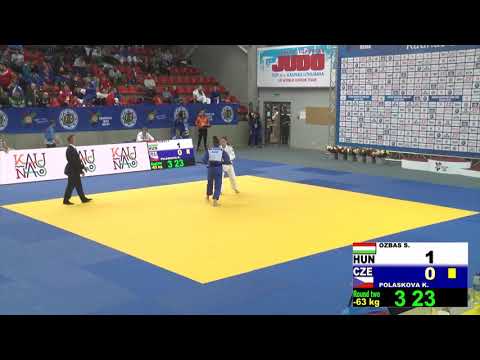 2019 Kaunas 2 K 63 kg Ozbas Szofi HUN vs  Polášková Kristyna CZE