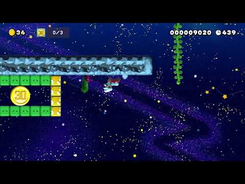 7-3: Walled Up Galaxy by NWRSMB2 - Super Mario Maker 2 - No Commentary 1cb 022020