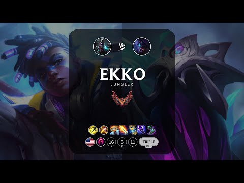 Ekko Jungle vs Rek'Sai - NA Grandmaster Patch 12.22