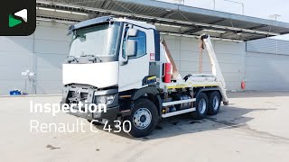 Renault C 430 6X4 HYVA NG 2018 TAXL skiploader 6x4 Big-Axle Automatic Eu portaalarmsysteem vrachtwagen | Foto 4 - Autoline