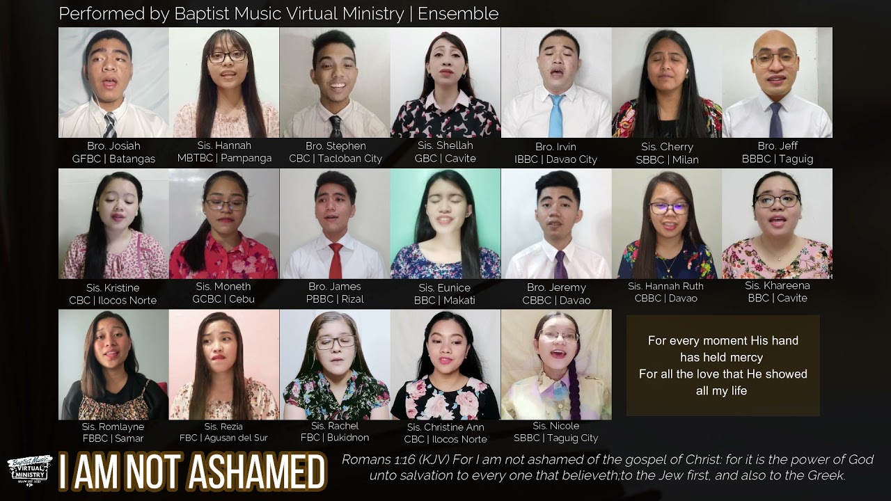 I Am Not Ashamed | Baptist Music Virtual Ministry | Ensemble