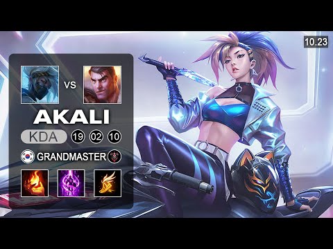 Akali vs Jayce Top - KR Grandmaster Patch 10.23