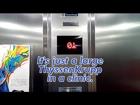 Big ThyssenKrupp Synergy MRL Elevator - Clinic - MG, BR