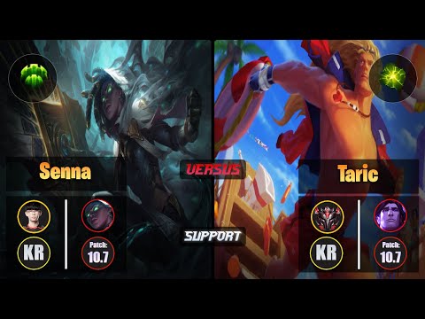 Irove SENNA (Support) [Guardian] VS TARIC - Grandmaster KR Patch 10.7