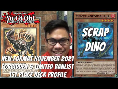 Yugioh New Format November 2021 Locals 1st Place Deck Profile - Scrap Dino - Lyle Cortez
