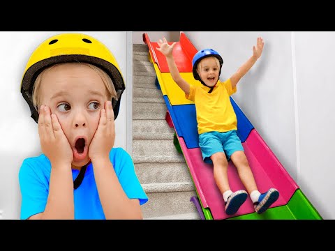 Крис и Приключение с горкой для детей