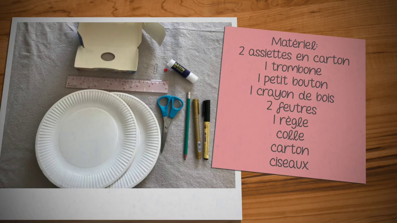 Fabriquer une horloge pour apprendre l’heure