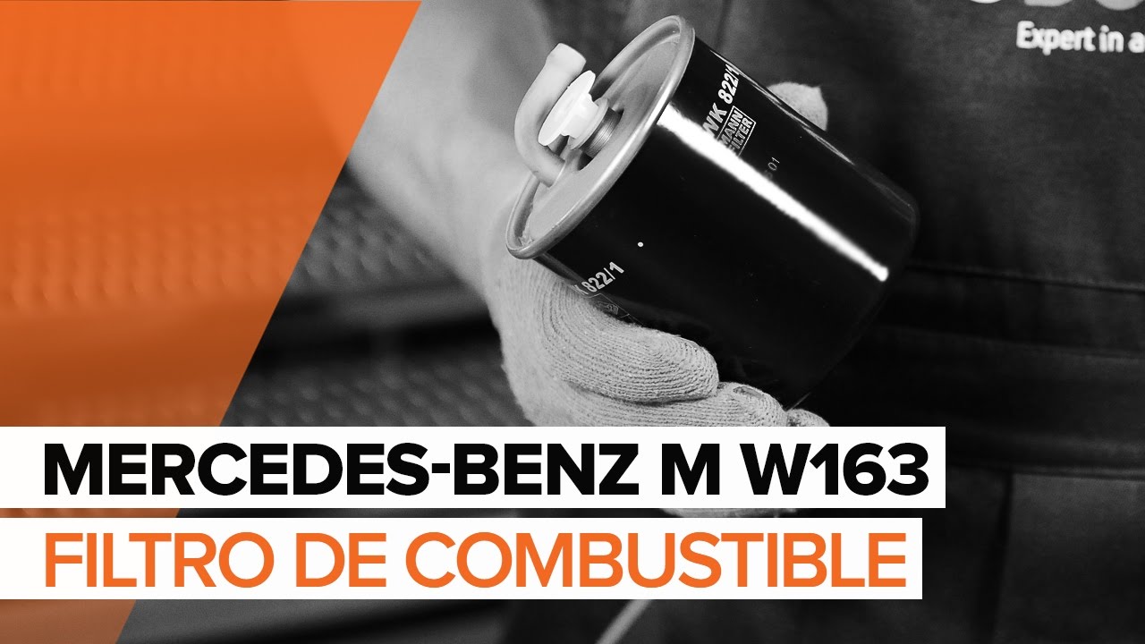 Cómo cambiar: filtro de combustible - Mercedes ML W163 | Guía de sustitución