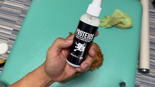 プロティオスでグローブのお手入れ