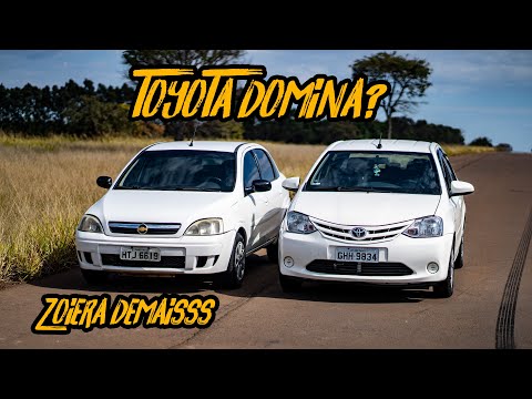 ETIOS 1.5 VS CORSA 1.4! I'VE NEVER SEEN AN ACCELERATION LIKE THIS