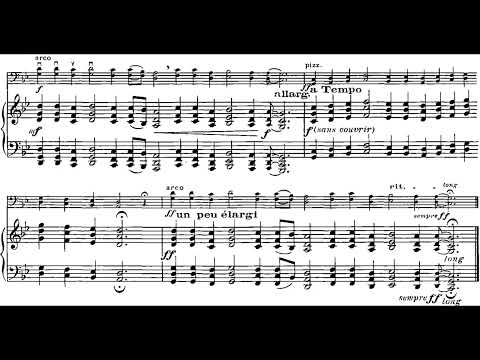 Charles Koechlin - Chansons Bretonnes (Breton Songs) for cello and piano, parts 1-2 (Score Video)