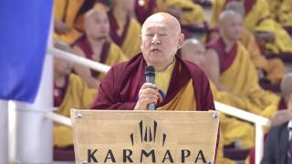 Speech by Drigkyung Kyagon Rinpoche during the 33rd Kagyu Monlam