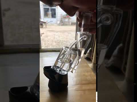 puffco peak glass recycler attachment functional video