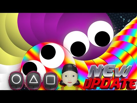 SLITHER.IO - SQUID GAME!!! 😍 NEW UPDATE!!! 💯 NEW SKINS!!! 🌟🌟🌟