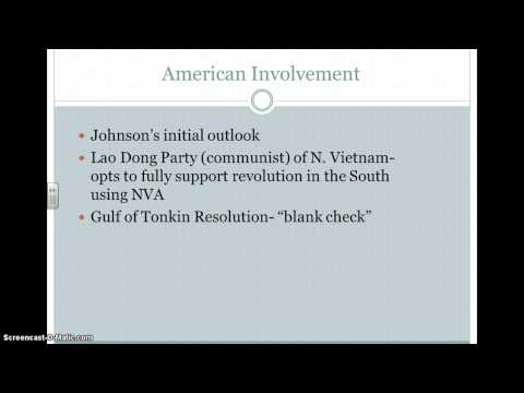 Johnson's involvement in Vietnam