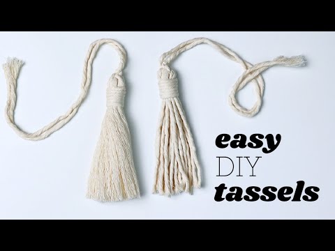 Super EASY Macrame Tassel DIY