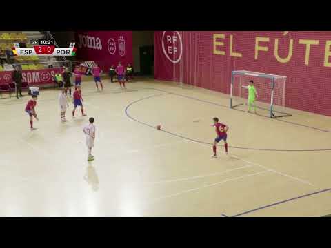 Penalty  - 1 Partido España-Portugal. Selección Española Sub-17 Fútbol Sala
