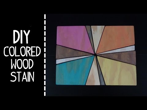 Easy DIY Colored Wood Stain Video