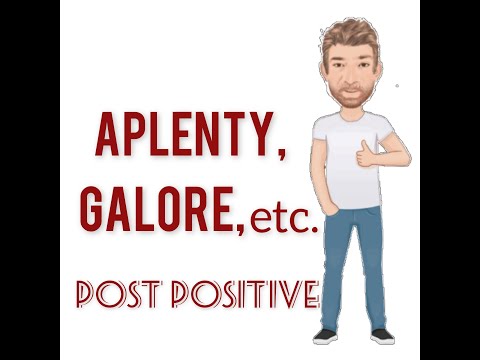 Examples of Postpositive Adjective - Galore - Apathy Etc. - Lesson (786) English Tutor Nick P