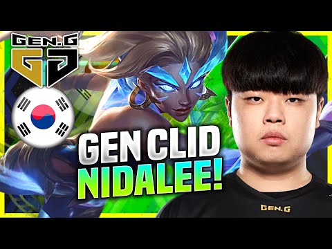 CLID PERFECT GAME WITH NIDALEE! - GEN Clid Plays Nidalee Jungle vs Lillia! | KR SoloQ Patch 10.22