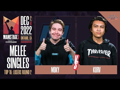 moky (Fox) vs Kürv (Fox) - Melee Top 16 Losers Round 2  - Mainstage 2022
