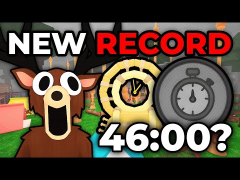 How We SPEEDRAN The NEW WORLD RECORD In 99 Nights In The Forest!