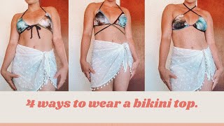 Different Ways to Wear a Bikini Top