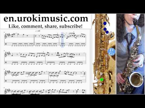 Saxophone lessons (Tenor) John Legend - One Woman Man Sheet Music Tutorial Part#2 um-a352