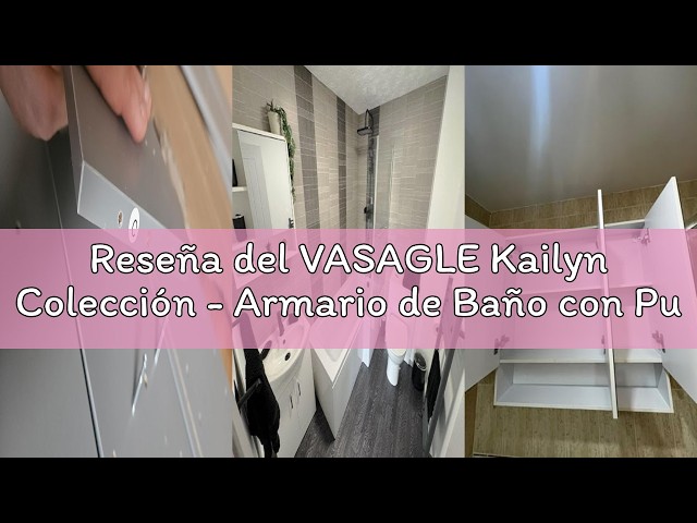Vídeo relacionado con VASAGLE Colección Kailyn - Cómoda de 3 Cajones para Dormitorio, Armario de Almacenamiento, Mueble para Ropa, 40 x 60 x 75 cm, Estilo Moderno, Blanco Nieve LTS613WE01