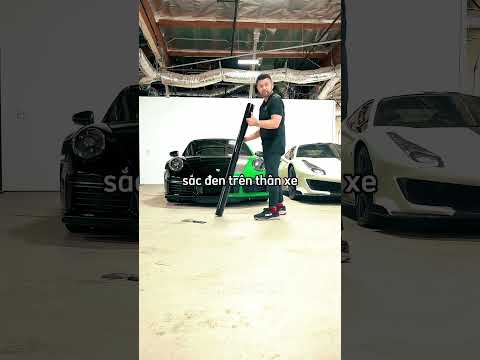 Màu sơn xe đổi khi chiếc gậy ngã xuống 😲 #shorts