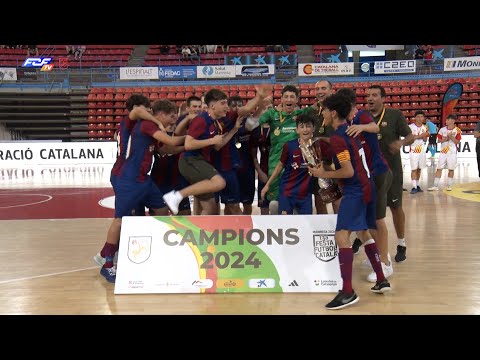Resum Final Copa Catalunya Futbol sala Cadet  - Industrias Santa Coloma -  Barça (2-3)