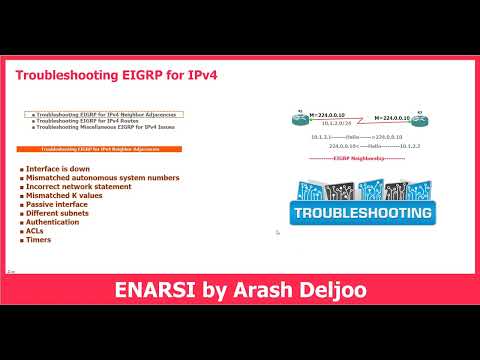 18 ENARSI -  Troubleshooting EIGRP for IPv4 by  ArashDeljoo - P1/10