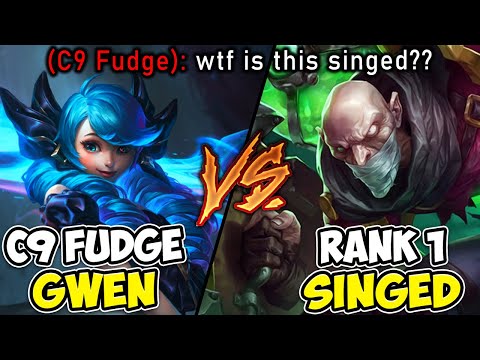CLAPPING C9 FUDGE WITH MY SECRET SINGED STRATEGY! (HE COULDN'T BELIEVE IT)