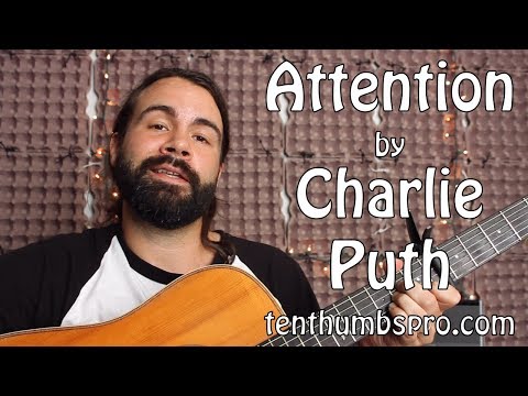 Attention - Charlie Puth - Easy Beginner Acoustic Guitar Tutorial
