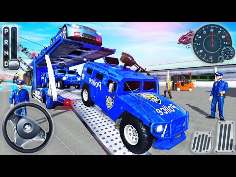 OffRoad Police Transport Truck Driving - Police Car Mountain Driver Simulator - Android GamePlay