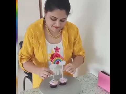 kirti's cakes 🎂 Rainbow 🌈 theme 🌈🌧️🎂with raindrops 🌧️🌧️