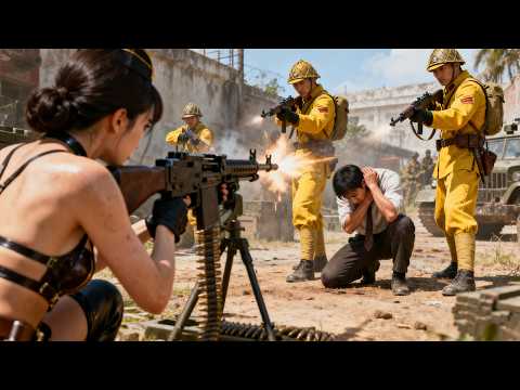 小伙被日軍包圍，下一秒美女特工現身，瞬間全滅日軍⚔️ 抗日 | 戰爭 | Kung Fu #特種兵 #中國電視劇