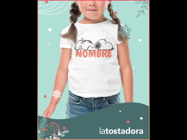 Vídeo relacionado con latostadora Camiseta Oversize Personalizada Unisex - Foto Texto Personalizable Delante y Detrás