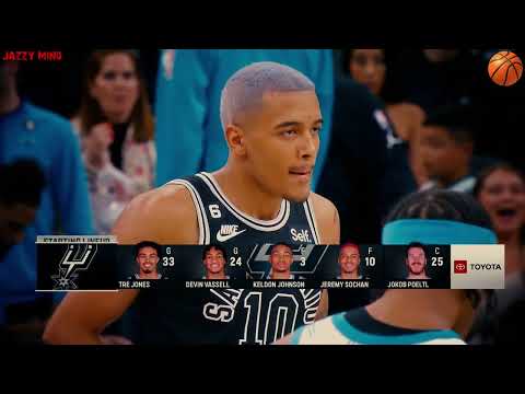 Jeremy Sochan NBA Official Debut Game No. 1