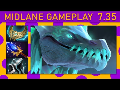 ⭐Topson Winter Wyvern Mid Gameplay - Dota 2 7.35 Top MMR