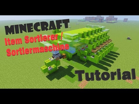 Minecraft sehr schnelle Item Sortierer / Sortiermaschine Tutorial