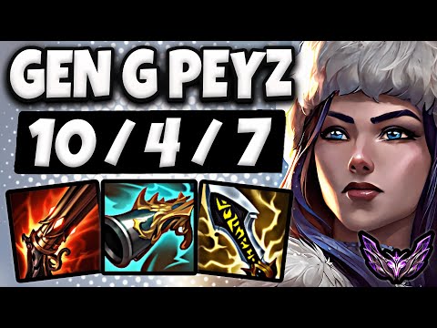 Caitlyn vs Jhin ADC [ Gen G Peyz ] Patch 14.21 Ranked Master Korea ✅