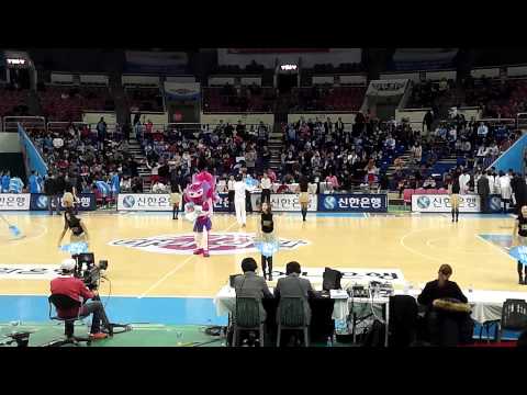 15.1.30 하나외환VS신한은행 치어리더응원