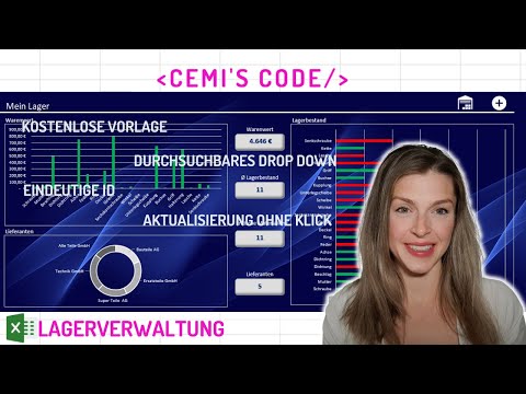Excel LAGERVERWALTUNG - kostenlose Vorlage mit vielen Funktionen und Dashboard